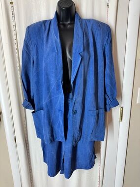 Vintage D.D. Hartman Acid Washed Suit Short Set